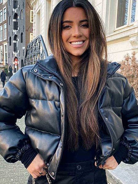 ailegogo winter thick warm short parka women fashion black pu leather jackets ladies elegant zipper cotton jackets female ouwear j220727
ailegogo winter thick warm short parka women fashion black pu leather jackets ladies elegant zipper cotton jackets female ouwear j220727