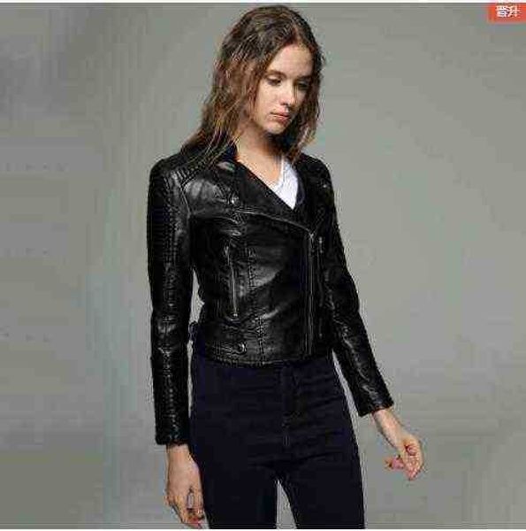 autumn and winter new style long sleeves standcollar slim short locomotive leather jacket women leather jacket j220727, Black
autumn and winter new style long sleeves standcollar slim short locomotive leather jacket women leather jacket j220727, Black