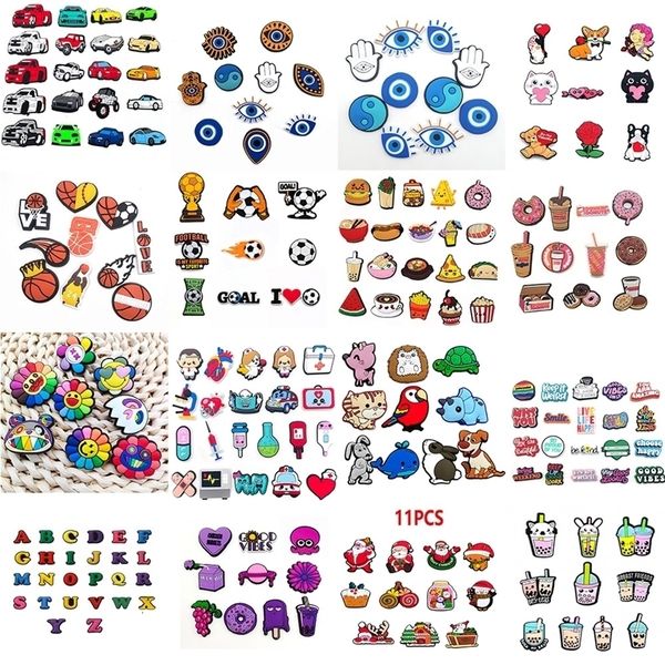 shoe parts accessories 16 sets various charms for animals food sports croc pvc shoe decorations jibz kids gift 221116, White;pink
shoe parts accessories 16 sets various charms for animals food sports croc pvc shoe decorations jibz kids gift 221116, White;pink