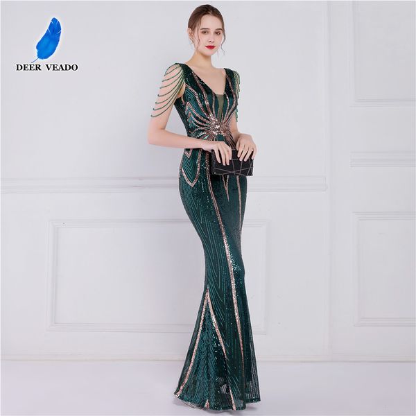 party dresses deerveado green sequin long evening luxury beading formal women elegant gown chic woman maxi 221116, White;black
party dresses deerveado green sequin long evening luxury beading formal women elegant gown chic woman maxi 221116, White;black