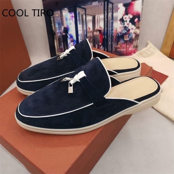 dress shoes boots metal lock half slippers woman mules suede flat shoes summer walk loafers backless sandals round toe trendy slides open ba, Black
dress shoes boots metal lock half slippers woman mules suede flat shoes summer walk loafers backless sandals round toe trendy slides open ba, Black