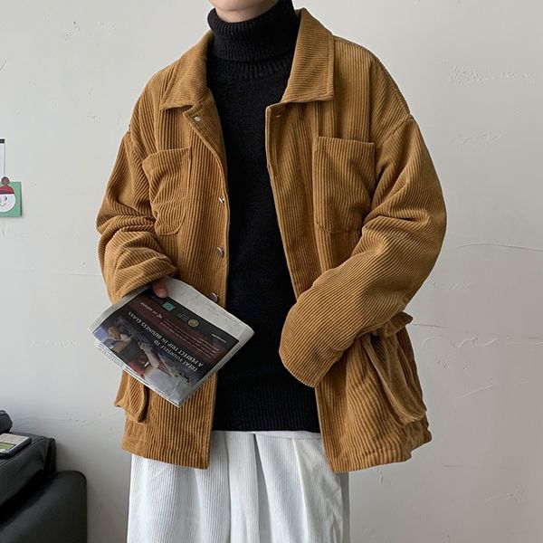 men's jackets spring autumn harajuku corduroy cargo men's jacket solid color oversized windbreaker multipocket casual jacket for m, Black;brown
men's jackets spring autumn harajuku corduroy cargo men's jacket solid color oversized windbreaker multipocket casual jacket for m, Black;brown