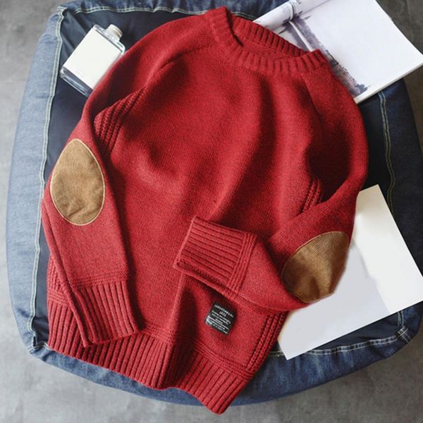 men's sweaters korean style men sweater solid color knitted pullover crewneck patchwork sleeve winter sweater for daily wear 221116, White;black
men's sweaters korean style men sweater solid color knitted pullover crewneck patchwork sleeve winter sweater for daily wear 221116, White;black