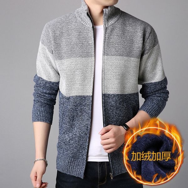 men's sweaters spring autumn jacket men warm cashmere casual wool zipper slim fit fleece jacket men thin and thick coat knitwear male 2, White;black
men's sweaters spring autumn jacket men warm cashmere casual wool zipper slim fit fleece jacket men thin and thick coat knitwear male 2, White;black