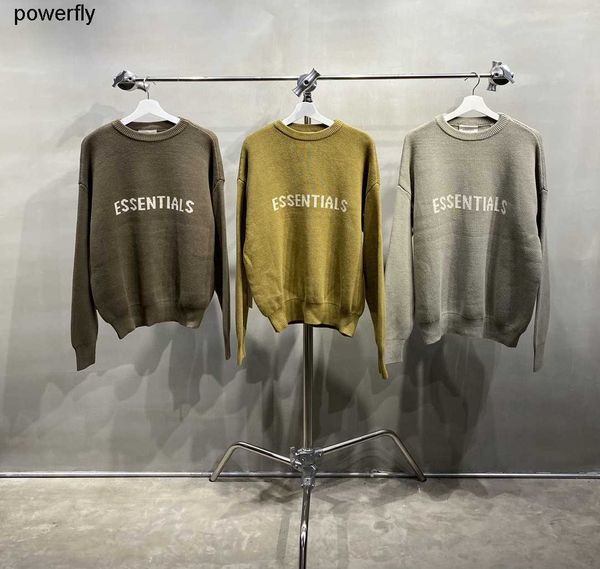 men's sweaters designer essential round neck men's women's casual loose long sleeve streetwear sweater, White;black
men's sweaters designer essential round neck men's women's casual loose long sleeve streetwear sweater, White;black