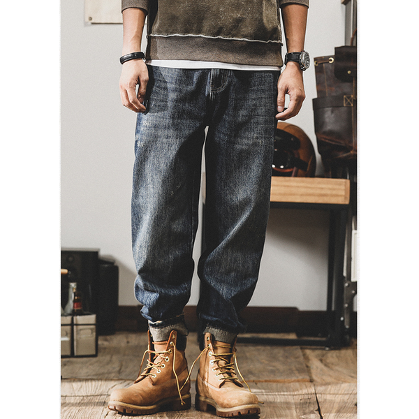 streetwear men pattern vintage recreational blue pants american straight cylinder comfortable loose jeans autumn female, Black
streetwear men pattern vintage recreational blue pants american straight cylinder comfortable loose jeans autumn female, Black