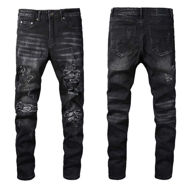 2022 ss fashion new men jeans cool mens distressed ripped designer straight motorcycle biker causal denim pants streetwear style size, Blue
2022 ss fashion new men jeans cool mens distressed ripped designer straight motorcycle biker causal denim pants streetwear style size, Blue
