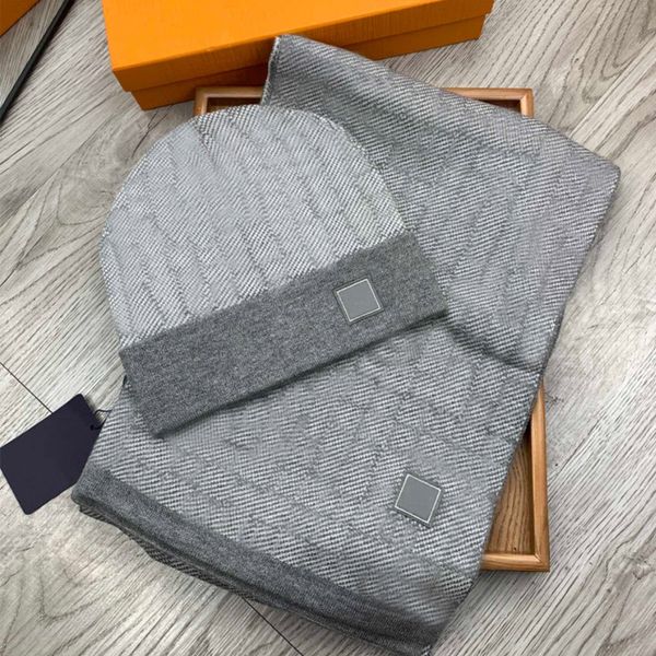 23ss men hat scarf set for beanies men women winter 2 piece design caps shawl designer hats scarves wool beanie wrap scarfs 789, Blue;gray
23ss men hat scarf set for beanies men women winter 2 piece design caps shawl designer hats scarves wool beanie wrap scarfs 789, Blue;gray