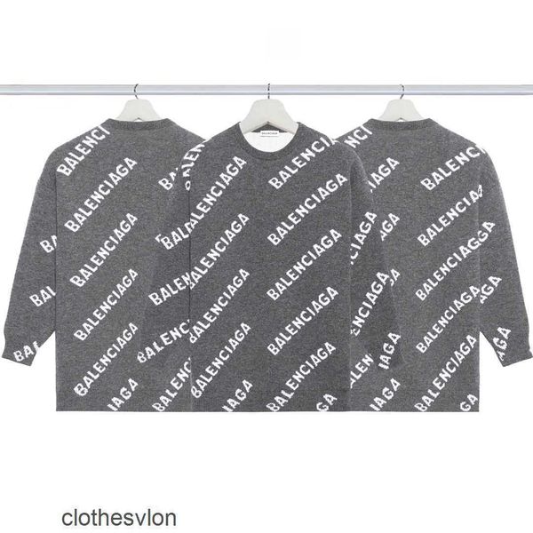 designer show sweaters wide fit 2023 balenciga printed letters jacquard loose sweater for men women autumn winter jtx1, White;black
designer show sweaters wide fit 2023 balenciga printed letters jacquard loose sweater for men women autumn winter jtx1, White;black