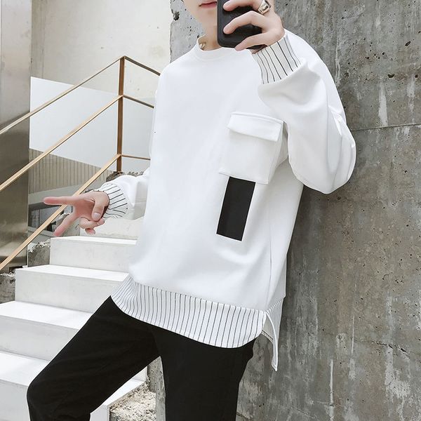 mens hoodies sweatshirts spring and autumn koreanstyle longsleeved loose front short back long round collar 221117, Black
mens hoodies sweatshirts spring and autumn koreanstyle longsleeved loose front short back long round collar 221117, Black