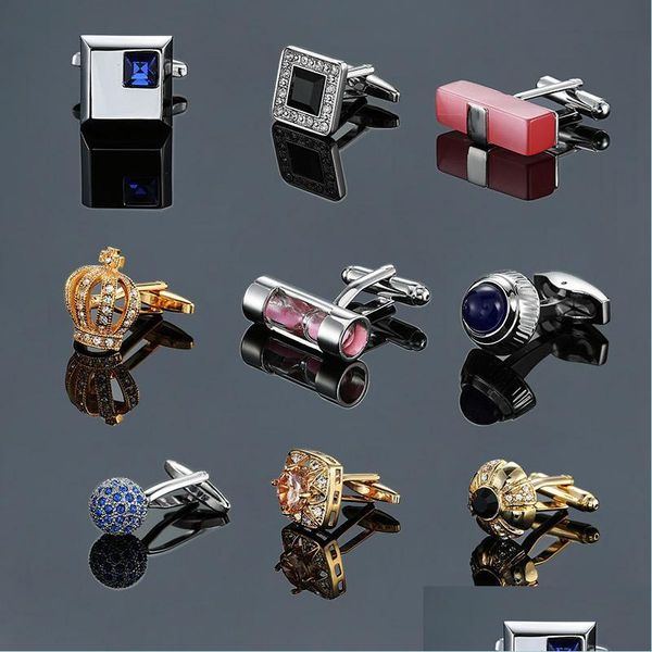 cuff links french mens shirt metal brass enamel cufflinks crown crystal diamond cuff links for men fashion jewelry drop delivery tie dh7rd, Silver
cuff links french mens shirt metal brass enamel cufflinks crown crystal diamond cuff links for men fashion jewelry drop delivery tie dh7rd, Silver