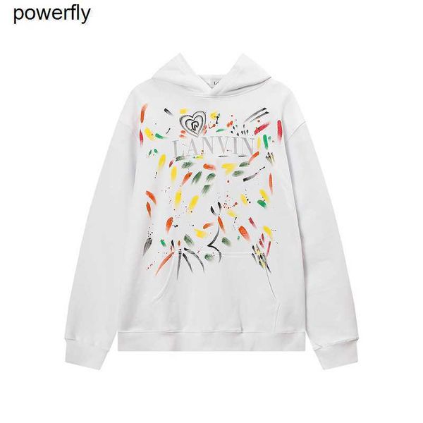 men's hoodies sweatshirts new lanvins designer speckle print loose long sleeve sweatwear fashion brand men women hoodie, Black
men's hoodies sweatshirts new lanvins designer speckle print loose long sleeve sweatwear fashion brand men women hoodie, Black
