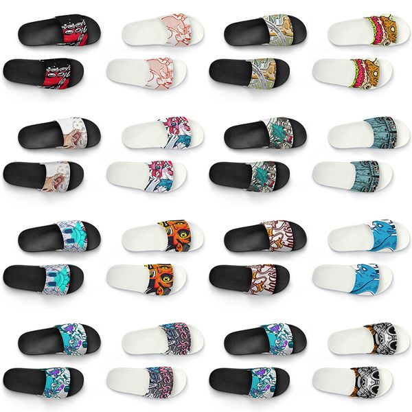 men women custom slippers shoes artoon animal design diy word black white blue red mens trainer 228
men women custom slippers shoes artoon animal design diy word black white blue red mens trainer 228