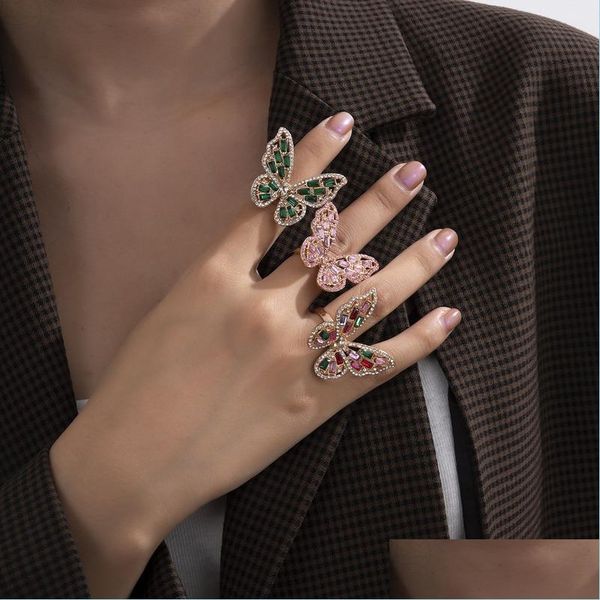 cluster rings hollow crystal butterfly rings band women charms ring fashion jewelry drop delivery dhcsz, Golden;silver
cluster rings hollow crystal butterfly rings band women charms ring fashion jewelry drop delivery dhcsz, Golden;silver
