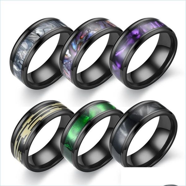 band rings colorf shel ring band black stainless steel women men rings fashion jewelry drop delivery dhzxv, Silver
band rings colorf shel ring band black stainless steel women men rings fashion jewelry drop delivery dhzxv, Silver