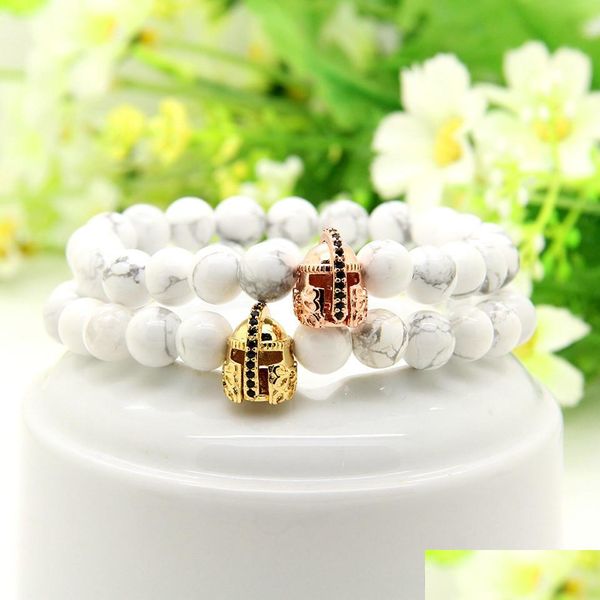 charm bracelets 10pcs/lot 8mm natural white howlite marble stone fashion roman warrior helmet micro pave black cz spartans bracelets dhpyx, Golden;silver
charm bracelets 10pcs/lot 8mm natural white howlite marble stone fashion roman warrior helmet micro pave black cz spartans bracelets dhpyx, Golden;silver