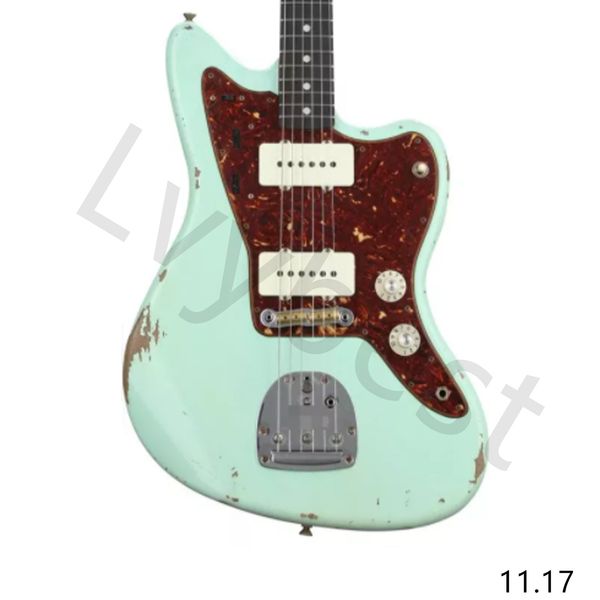 lvybst customized electric guitar masterbuilt 58 jazzmaster relic surf green slightly slim c-shape neck 1 order
lvybst customized electric guitar masterbuilt 58 jazzmaster relic surf green slightly slim c-shape neck 1 order