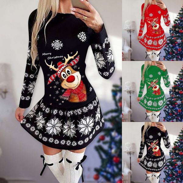 casual dresses fashion comfortable womens autumn and winter longsleeved christmas daily loose dress vestido de mujer l5 221117, Black;gray
casual dresses fashion comfortable womens autumn and winter longsleeved christmas daily loose dress vestido de mujer l5 221117, Black;gray