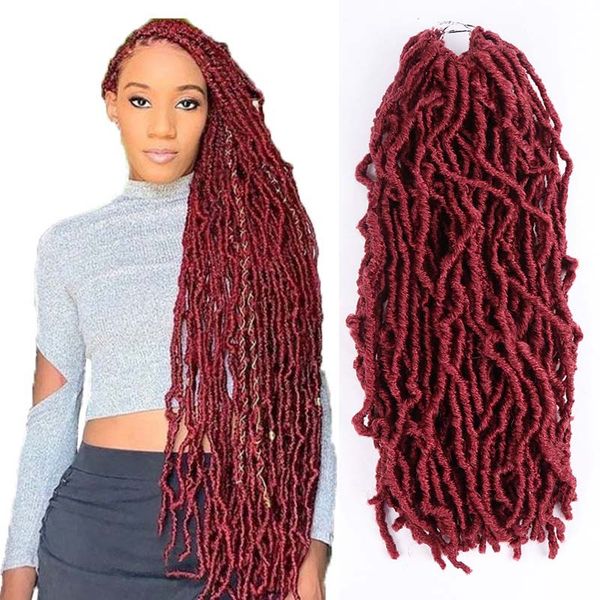 synthetic nu faux locs crochet braiding hair 18 24 36 inch pre-looped soft goddess locks curly crochet hair extension for black women
synthetic nu faux locs crochet braiding hair 18 24 36 inch pre-looped soft goddess locks curly crochet hair extension for black women