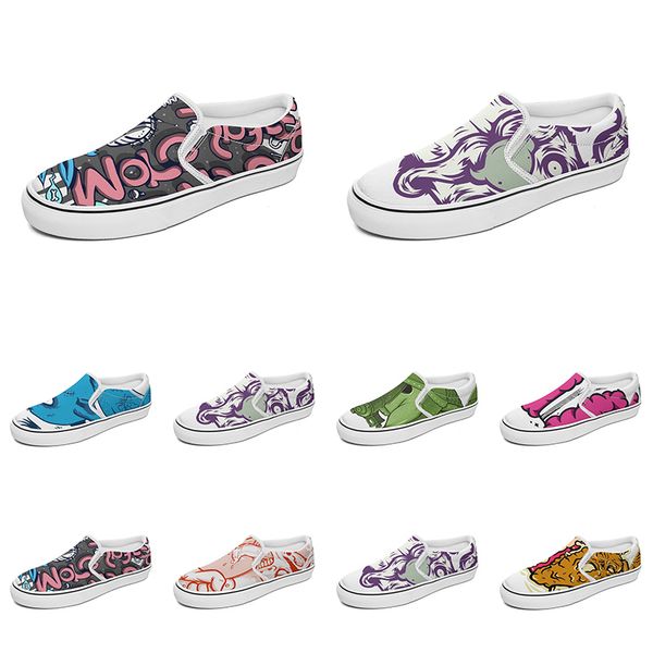 men women custom slip on canvas shoes anime cartoon animal design diy word black white blue red outdoor mens trainer 175
men women custom slip on canvas shoes anime cartoon animal design diy word black white blue red outdoor mens trainer 175