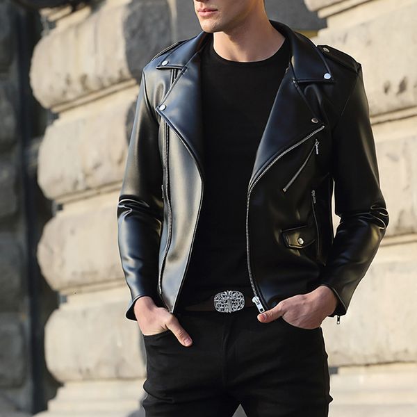 men's fur faux fur short autumn and winter locomotive korean version of selfcultivation men's zipper lovers lapel leather jacket 2, Black
men's fur faux fur short autumn and winter locomotive korean version of selfcultivation men's zipper lovers lapel leather jacket 2, Black