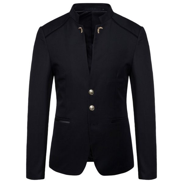 womens suits blazers spring mens fashion button decorative blazer coat chinese style slim fit stand collar solid color suit jacket 221117, White;black
womens suits blazers spring mens fashion button decorative blazer coat chinese style slim fit stand collar solid color suit jacket 221117, White;black