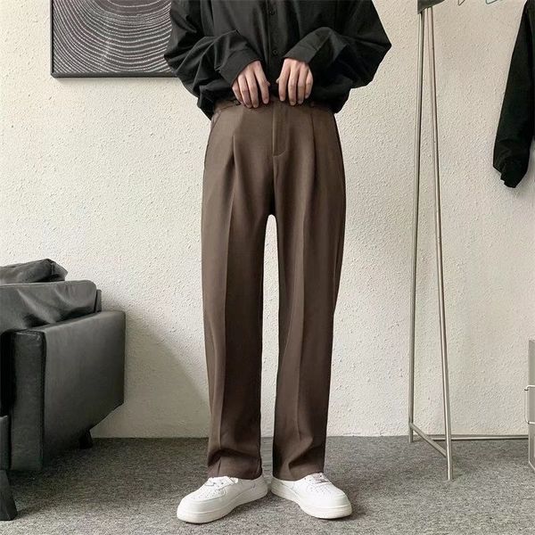 mens pants brownblack suit men fashion society dress korean loose straight casual office formal trousers s3xl 221117, Black
mens pants brownblack suit men fashion society dress korean loose straight casual office formal trousers s3xl 221117, Black