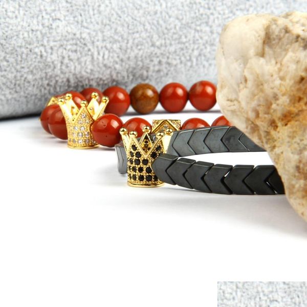 charm bracelets 1pcs jewelry micro inlay cz beads crown bracelets with stone beaded bracelet gift for men drop delivery dhhyw, Golden;silver
charm bracelets 1pcs jewelry micro inlay cz beads crown bracelets with stone beaded bracelet gift for men drop delivery dhhyw, Golden;silver