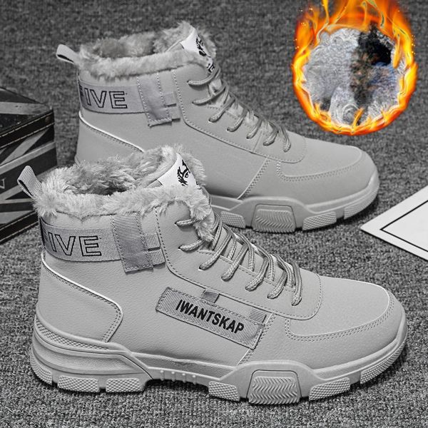 boots leather winter men waterproof warm fur snow outdoor work casual shoes military combat rubber ankle 221117, Black
boots leather winter men waterproof warm fur snow outdoor work casual shoes military combat rubber ankle 221117, Black