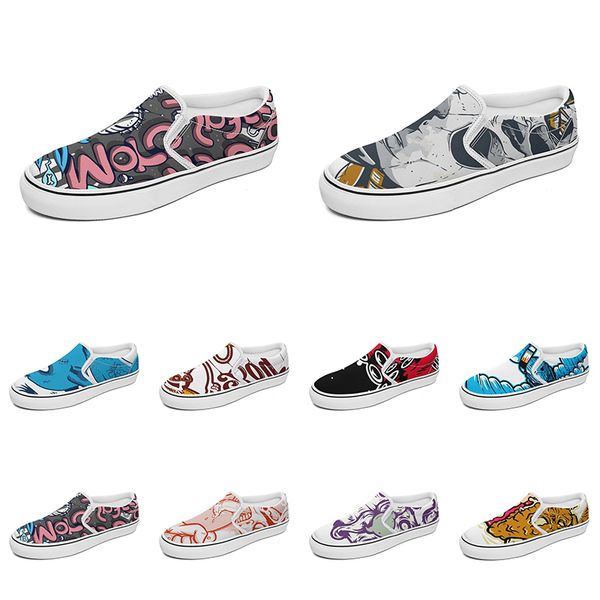 men women custom slip on canvas shoes anime cartoon animal design diy word black white blue red outdoor mens trainer 078
men women custom slip on canvas shoes anime cartoon animal design diy word black white blue red outdoor mens trainer 078