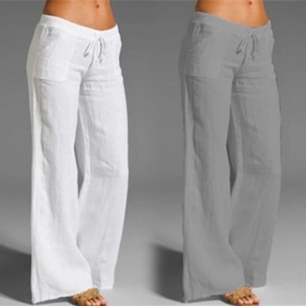 women's pants capris summer oversized wide leg pants women vintage cotton linen palazzo fashion long trousers casual elastic waist soli, Black;white
women's pants capris summer oversized wide leg pants women vintage cotton linen palazzo fashion long trousers casual elastic waist soli, Black;white