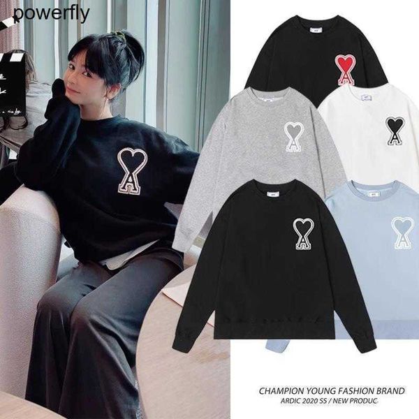 men's hoodies designer sweatshirts correct winter amis round neck sweater love embroidery loose long sleeves hoodie, Black
men's hoodies designer sweatshirts correct winter amis round neck sweater love embroidery loose long sleeves hoodie, Black