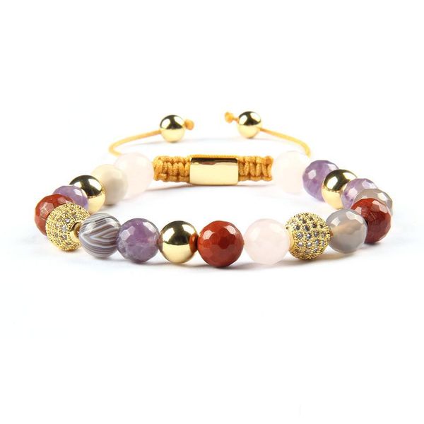 charm bracelets new arrival gift jewelry wholesale 10pcs/lot 8mm mix colors natual stone beads with clear cz ball braided bracelet d dhl6k, Golden;silver
charm bracelets new arrival gift jewelry wholesale 10pcs/lot 8mm mix colors natual stone beads with clear cz ball braided bracelet d dhl6k, Golden;silver