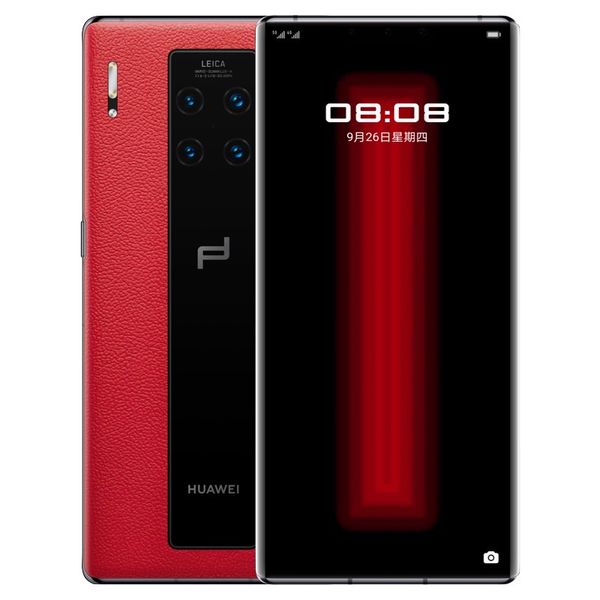 Original Huawei Mate 30 RS Porsche 5G Mobile Phone 12GB RAM 512GB ROM Kirin 990 40MP NFC OTG HarmonyOS 6.53" OLED Curved Screen Fingerprint ID Wa