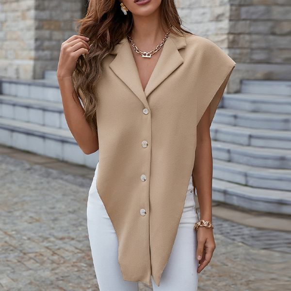 Foreign Trade Independent Station Spring and Autumn 2022 Women's top vest European and American business celebrity coat, Khaki
Foreign Trade Independent Station Spring and Autumn 2022 Women's top vest European and American business celebrity coat, Khaki