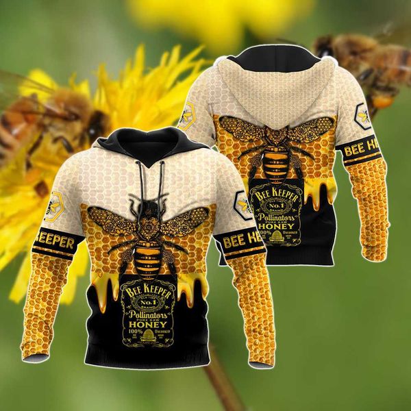 men's hoodies sweatshirts 2021 autumn fashion hoodies beautiful bee keeper 3d printed mens hoodies zip pullover casual harajuku streetw, Black
men's hoodies sweatshirts 2021 autumn fashion hoodies beautiful bee keeper 3d printed mens hoodies zip pullover casual harajuku streetw, Black
