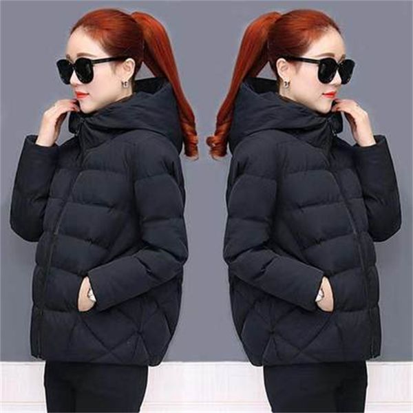 women's down parkas black fashion puffer coats winter hooded cotton coat loose jackets women short jacket casual female outwear 221117
women's down parkas black fashion puffer coats winter hooded cotton coat loose jackets women short jacket casual female outwear 221117