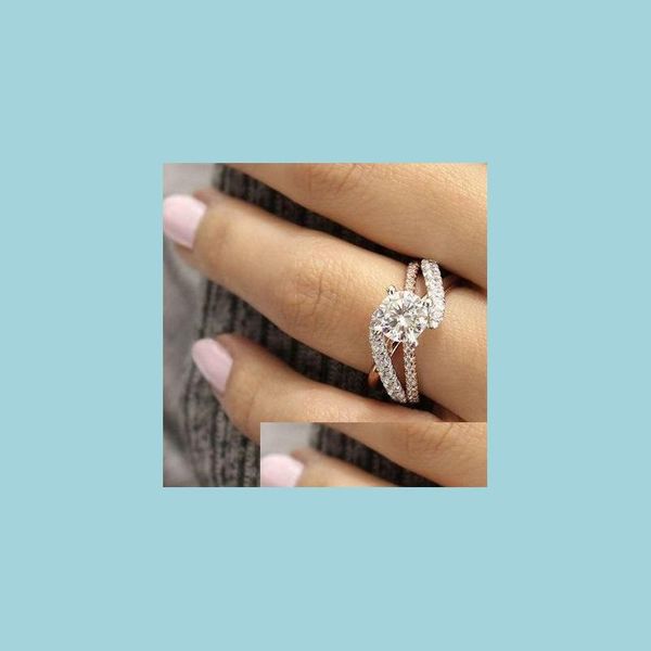 cluster rings fashion crystal ring fl diamond wrap engagement wedding rings for women drop delivery jewelry dh9b0, Golden;silver
cluster rings fashion crystal ring fl diamond wrap engagement wedding rings for women drop delivery jewelry dh9b0, Golden;silver