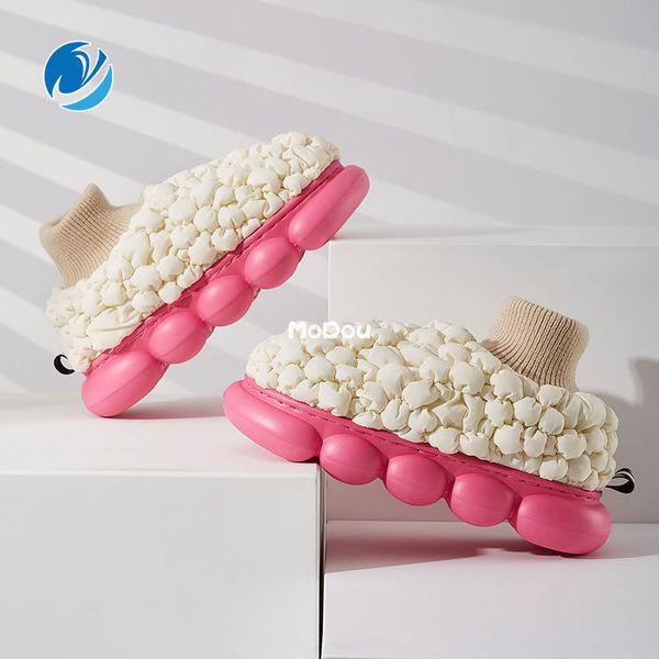 slippers mo dou winter women's fashion couple home cotton shoes warm plush brand men's 221117, Black
slippers mo dou winter women's fashion couple home cotton shoes warm plush brand men's 221117, Black