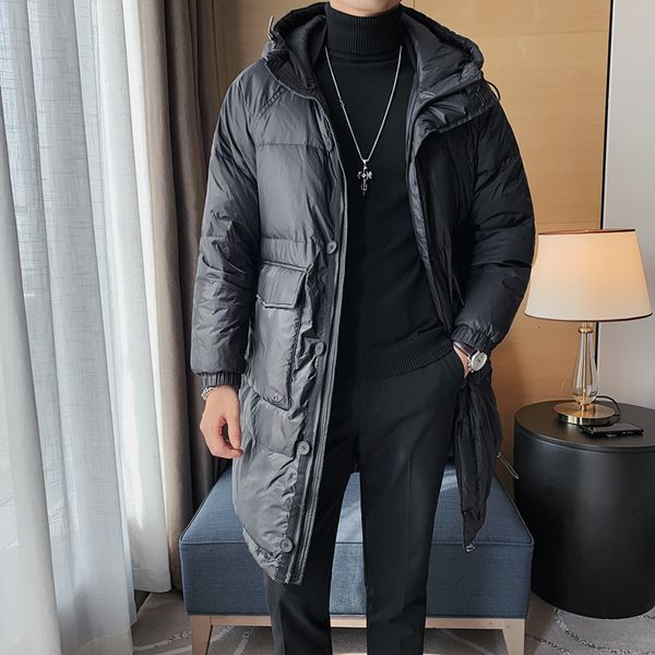 men's down parkas winter brand windproof windbreak 90 white eiderdown jacket coat long hooded s3xl 221116, Black
men's down parkas winter brand windproof windbreak 90 white eiderdown jacket coat long hooded s3xl 221116, Black