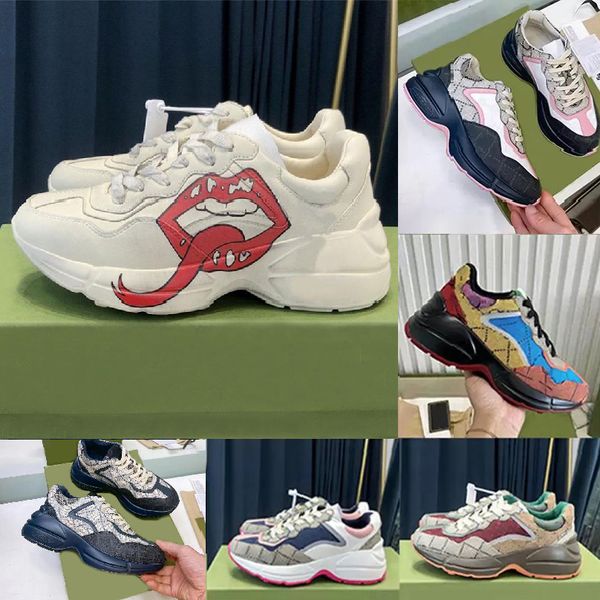 2023 italy designer rhyton shoes sneakers trainers platform sneaker mouth shoe vintage chaussures strawberry mouse with box men women j8y9, Black
2023 italy designer rhyton shoes sneakers trainers platform sneaker mouth shoe vintage chaussures strawberry mouse with box men women j8y9, Black