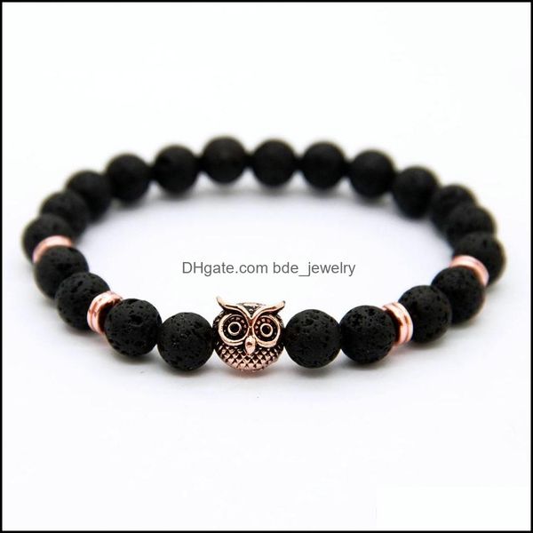 charm bracelets design 1pcs 8mm lave stone beads gold sier rose plated lion owl gift bracelets drop delivery jewelry dhvle, Golden;silver
charm bracelets design 1pcs 8mm lave stone beads gold sier rose plated lion owl gift bracelets drop delivery jewelry dhvle, Golden;silver