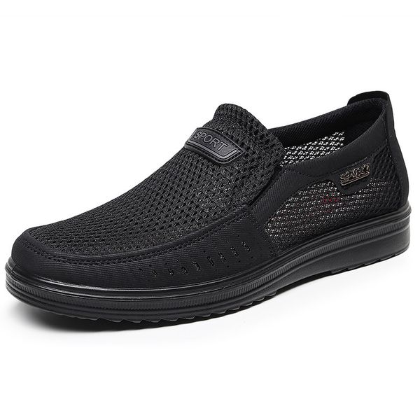 dress shoes men's casual brand summer style mesh flats for loafers leisure breathable comfortable footwear 47 221117, Black 
dress shoes men's casual brand summer style mesh flats for loafers leisure breathable comfortable footwear 47 221117, Black