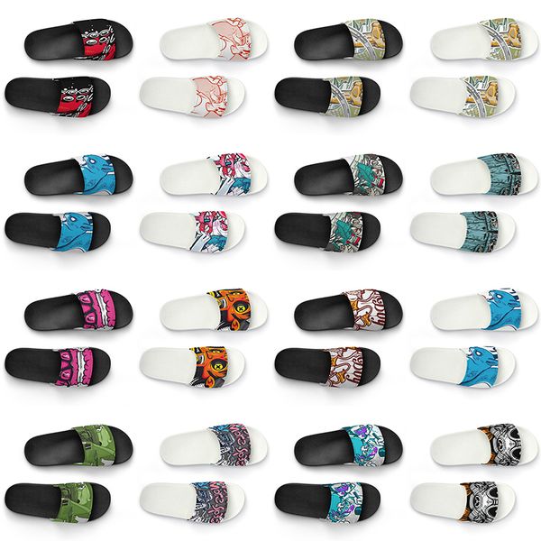 men women custom slippers shoes artoon animal design diy word black white blue red mens trainer 277
men women custom slippers shoes artoon animal design diy word black white blue red mens trainer 277
