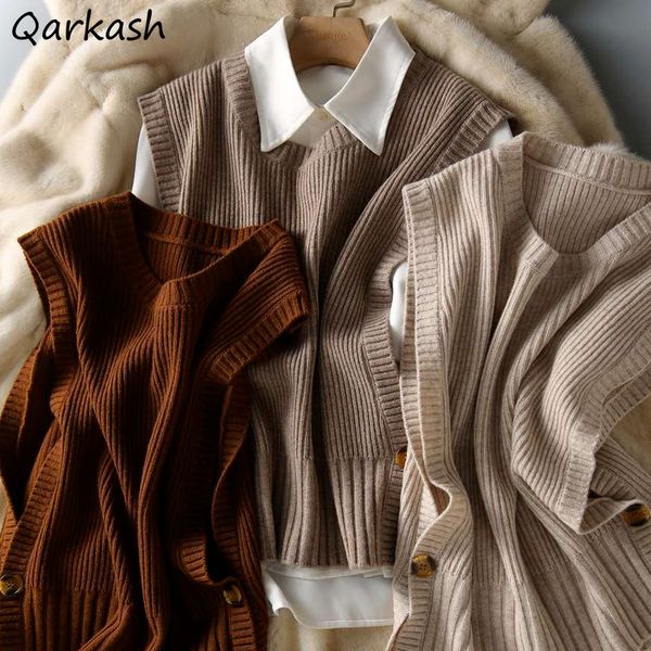 women's vests sweater vest women o-neck solid autumn fashionable button chic design female leisure knitwear preppy style arrival soft c, Black;white
women's vests sweater vest women o-neck solid autumn fashionable button chic design female leisure knitwear preppy style arrival soft c, Black;white