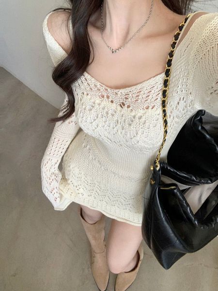 casual dresses autumn elegant knitted women long sleeve lace short party korea fashion slim y2k mini female vintage 221117, Black;gray
casual dresses autumn elegant knitted women long sleeve lace short party korea fashion slim y2k mini female vintage 221117, Black;gray
