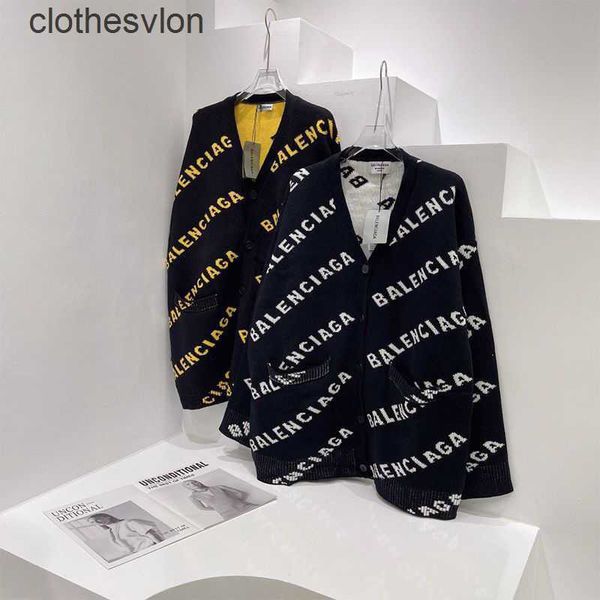 show 2023 balenciga sweaters designer edition jacquard cardigan thickened letter sweater women fashion coat, White;black
show 2023 balenciga sweaters designer edition jacquard cardigan thickened letter sweater women fashion coat, White;black