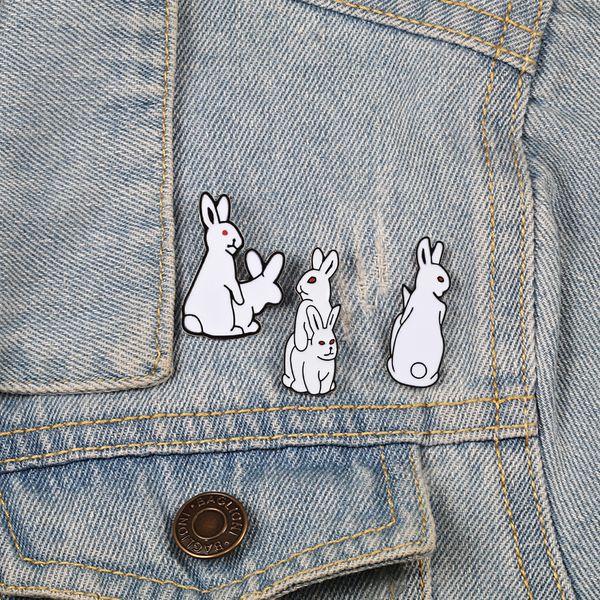 evil white rabbit brooch pins cartoon animals bunny lapel enamel pin denim jackets clothes button badge funny cute jewelry gifts, Blue
evil white rabbit brooch pins cartoon animals bunny lapel enamel pin denim jackets clothes button badge funny cute jewelry gifts, Blue