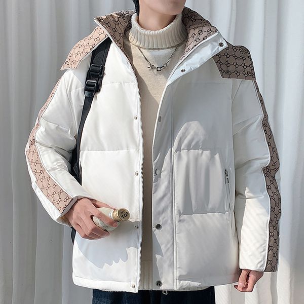 men's down parkas winter white duck down jackets coats for men patchwork with hooded warm coat male windbreaker men clothing 221116, Black
men's down parkas winter white duck down jackets coats for men patchwork with hooded warm coat male windbreaker men clothing 221116, Black