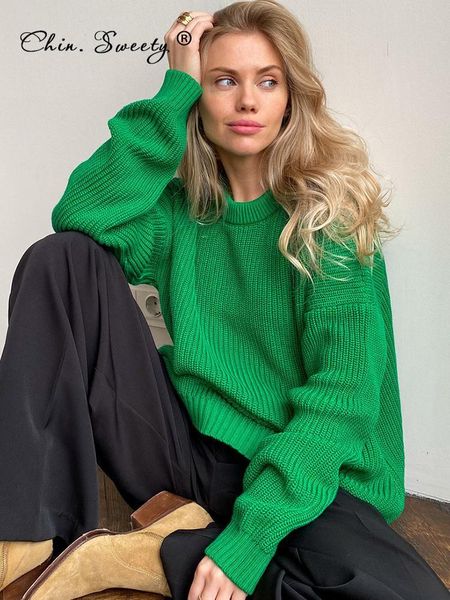 women's sweaters green knitted women sweater pullover autumn elegant casual oneck long sleeve female winter loose ladies sweaters 2211, White;black
women's sweaters green knitted women sweater pullover autumn elegant casual oneck long sleeve female winter loose ladies sweaters 2211, White;black